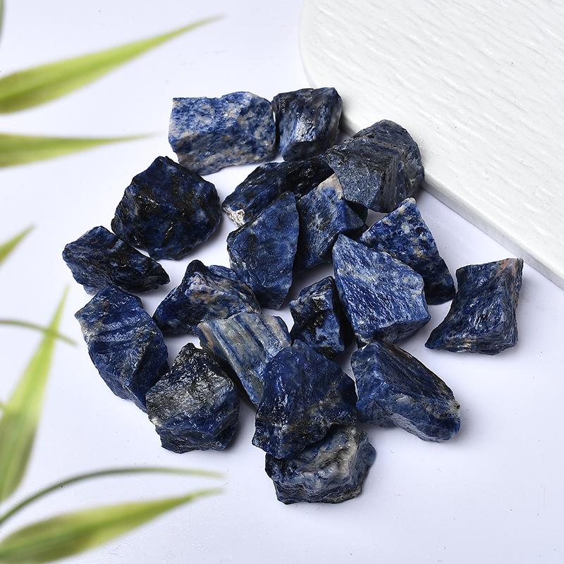 Aromatherapy Diffuser Blue Vein Raw Stone, Flower Pot and Fish Tank Decor, Buddha Offering Gravel