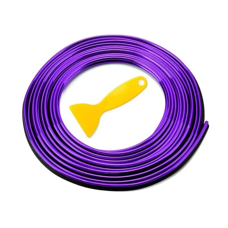 5M Universal Car Moulding Decoration Strips - Flexible Interior Trim for Dashboard Doors Panels - DIY Auto Styling Upgrade Kit