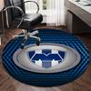 1PC round rug Monter-rey Football Crest Art Printed Round Area Rug ,Rug For Home Office, Round Chair Rug, Decorative Carpet Fan gifts Christmas gift