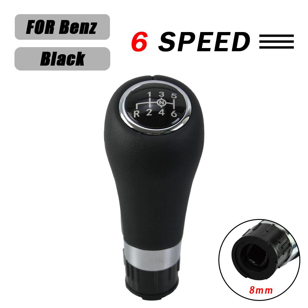 Manual 6 Speed Car Shift Gear Stick Knob For Mercedes/Benz W203 S203 CL203 W209 W204 C204 C63 C300 C250 W207 Gear Stick Knob