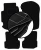 Juego de alfombrillas de terciopelo para: Ford Escort MK7 hatchback, familiar (1995-2002)