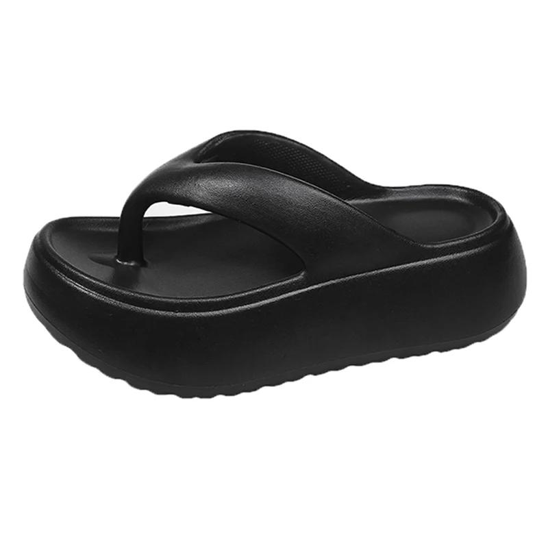 Fashion Summer Eva Platform Flip Flops for Women 2025 Non Slip Clip Toe Beach Slippers Woman Comfortable Thick Bottom Slides Sandals