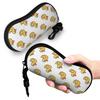 Kawaii Cartoon Glasses Case Cute Cartoon Yellow Duck Merchandise  Zipper  Reading Protector Ins Style Sunglasses Box