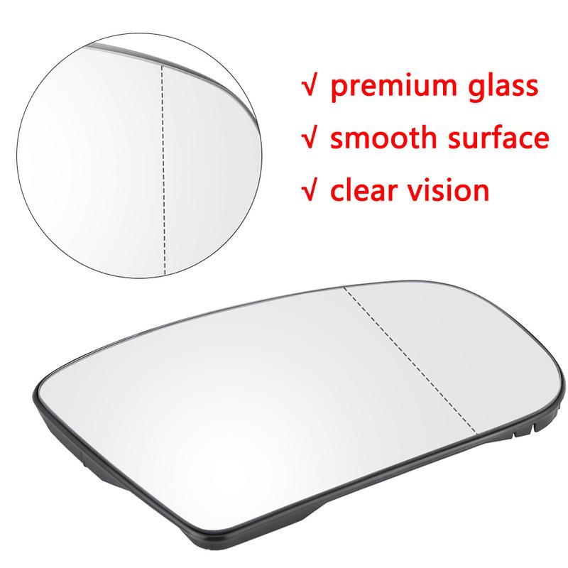 Left Right Heated Side Mirror Glass Rearview Mirror White Blue Lens for Mercedes Benz S-Class W220 1998 1999 2000 2001 2002
