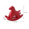 Creative Ceramic Rocking Horse Figurine Exquisited Design Animal Decoration Adds Charm To Any Room