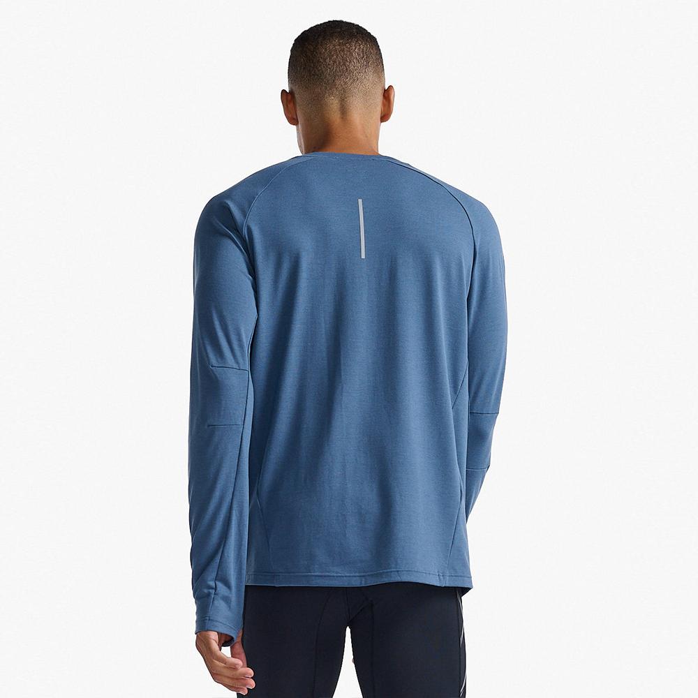 Tutaimjeuyu Men'S Ignition Base Layer Long Sleeve Tee Dark Blue_Mr6827Asmy-Srf