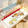Kawaii Kkogepan Mouse Pad Large Nonslip Waterproof Mat Stitched Edge Keyboard Pad For Gaming Daily Office