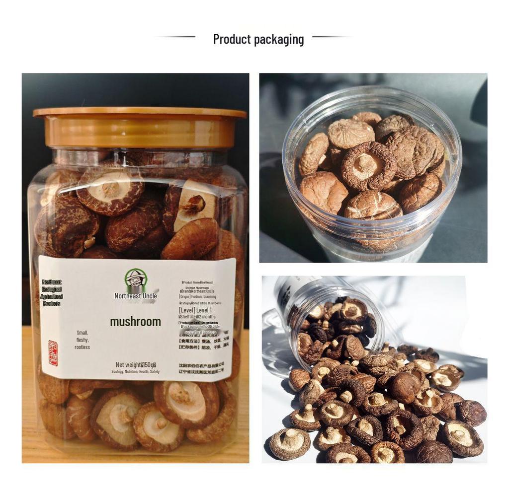 Genuine Northeast Linden Wood Shiitake Mushrooms - Changbai Mountain Farmhouse Specialty