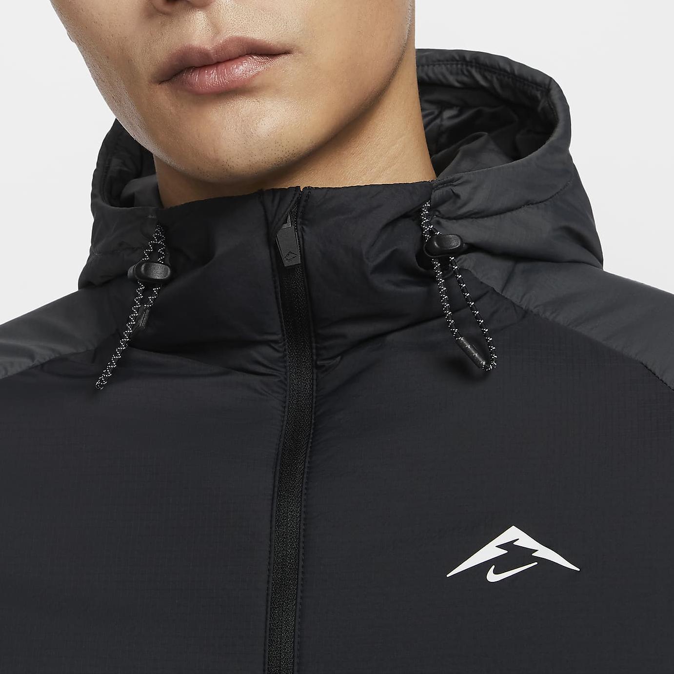 Nike Therma-Fit Primaloft BežEcká MóDna VšEstranná LežéRna Bunda PáNska Bunda UhľOvo-ČIerna ČIerna FZ0004-010 3XL-image