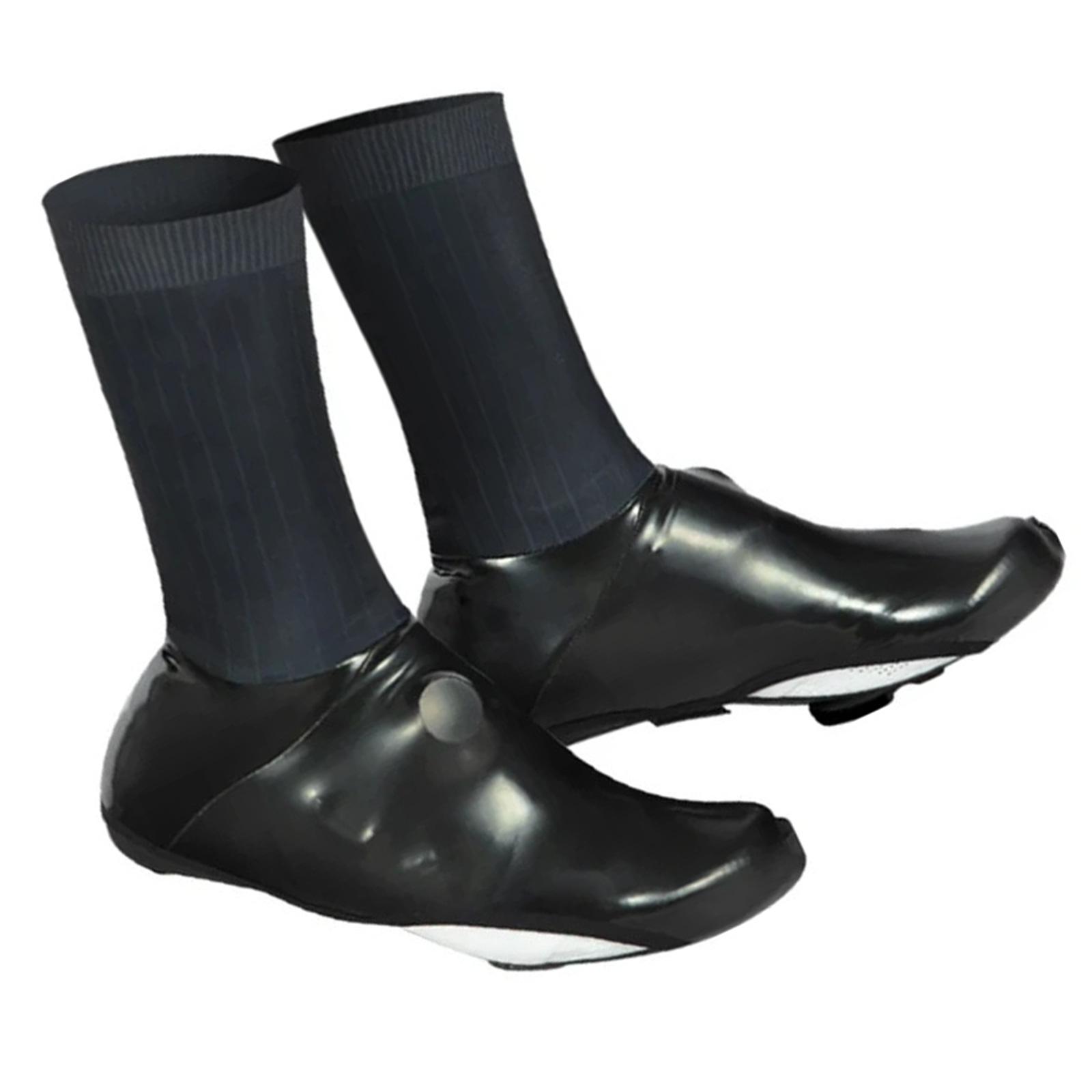 

Водонепроницаемые зимние теплые термобахилы для велообуви, полные велобахилы для мужчин и женщин, для шоссейного и горного велосипеда чёрный