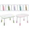 Mesa Cuadrada Ajustable Nancy para Niños con Patas Elevables y Barra Elevadora