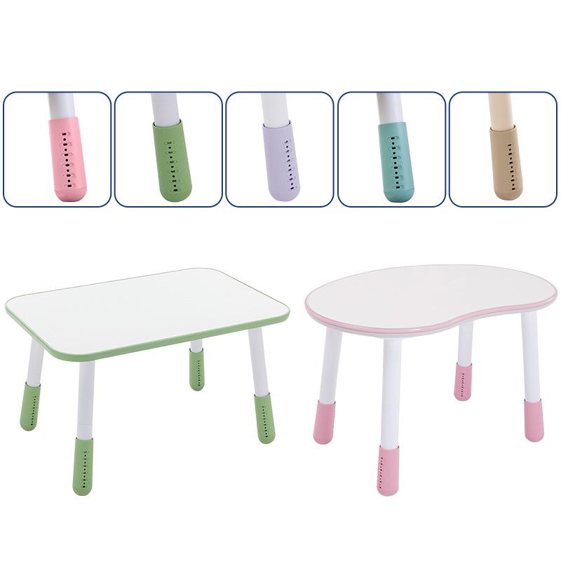 Mesa Cuadrada Ajustable Nancy para Niños con Patas Elevables y Barra Elevadora