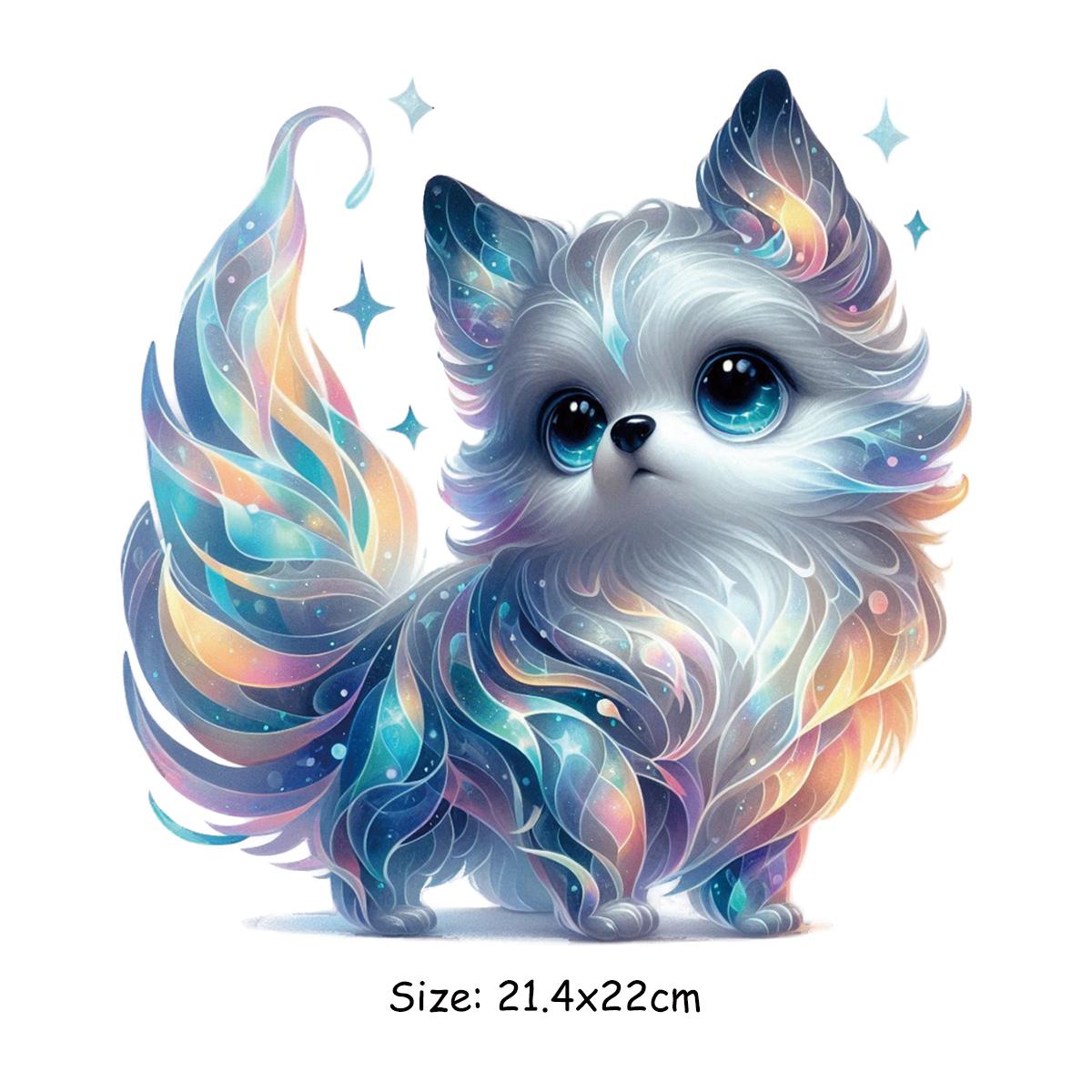 

Наклейки с котами Толстовки с капюшоном с легкой печатью Термонаклейки для одежды Diy Parches Ropa Футболки Термонаклейки Модные аксессуары