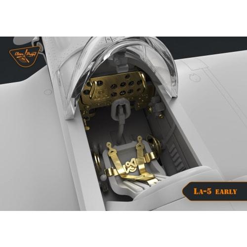 Clear Prop! 1/72 Scale Soviet Air Force Lavochkin La-5 Early Fighter Plane Plastic Model, 10 X 10 X 5cm, Plastic, CPU72014