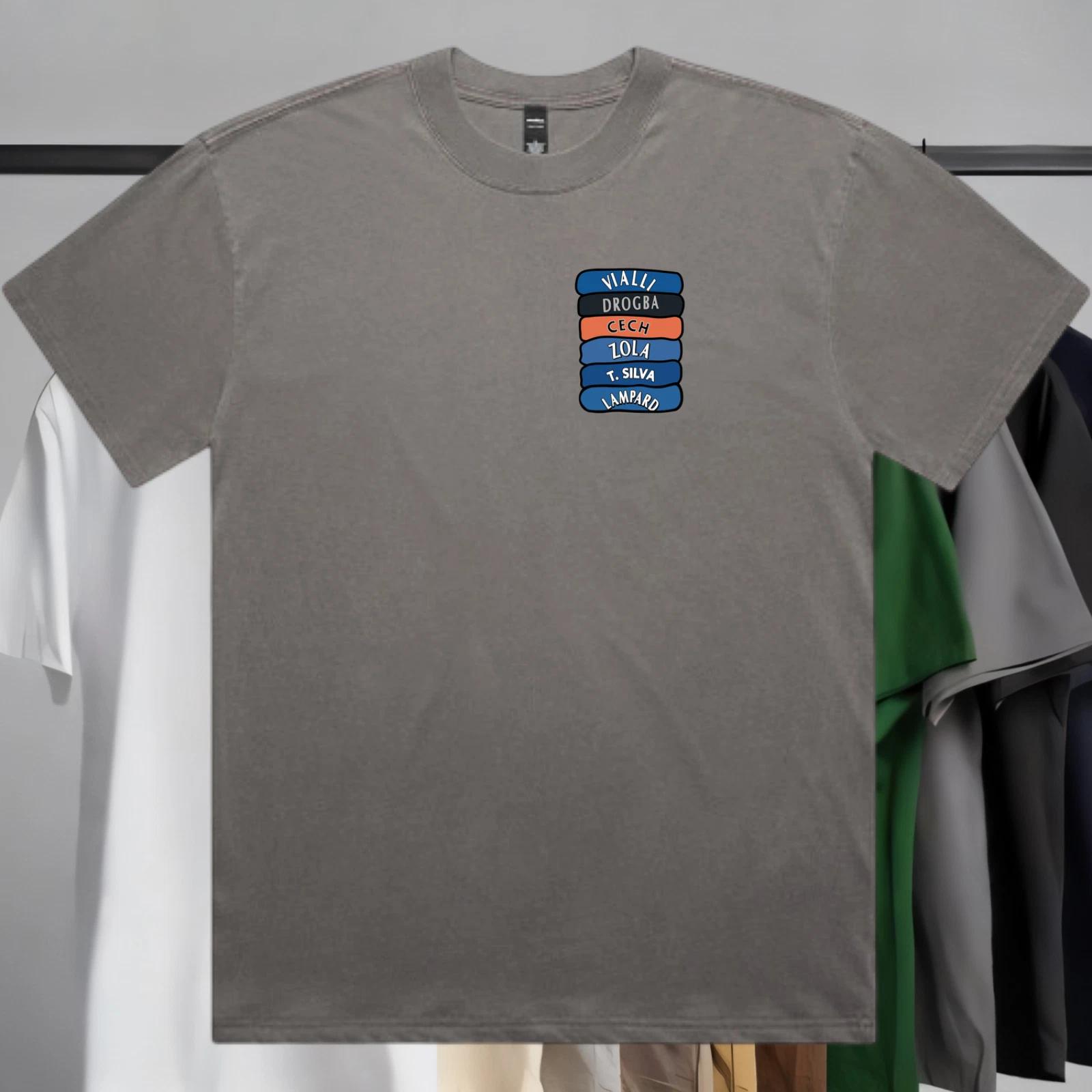 Chelsea FC T-Shirt - Legends Folded Shirts From The Past Logo Shirt Fan Art 2XL