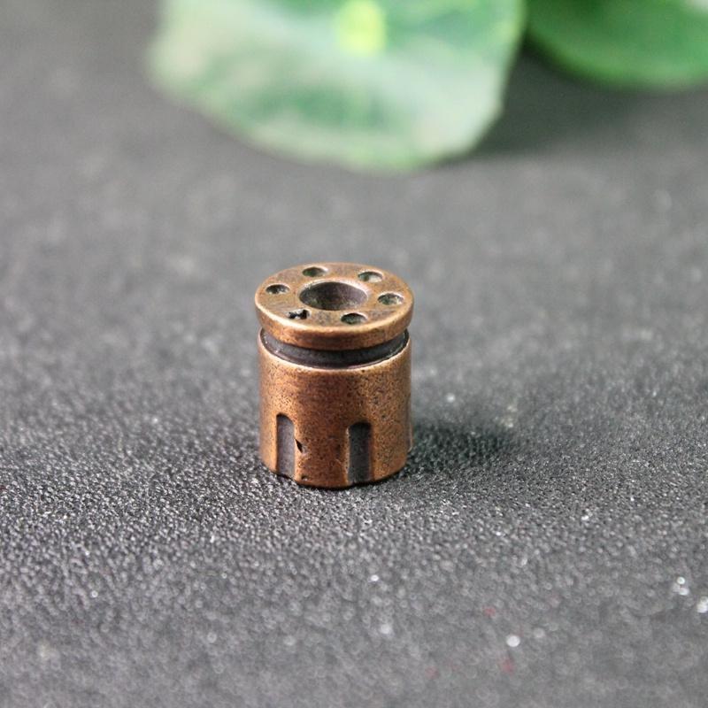 

Револьвер Магнум Форма магазина Пуля Сделай сам Латунные бусины для ножа Паракорд Веревка для зонта Браслет Аксессуары для шнурка EDC для улицы purple&brass