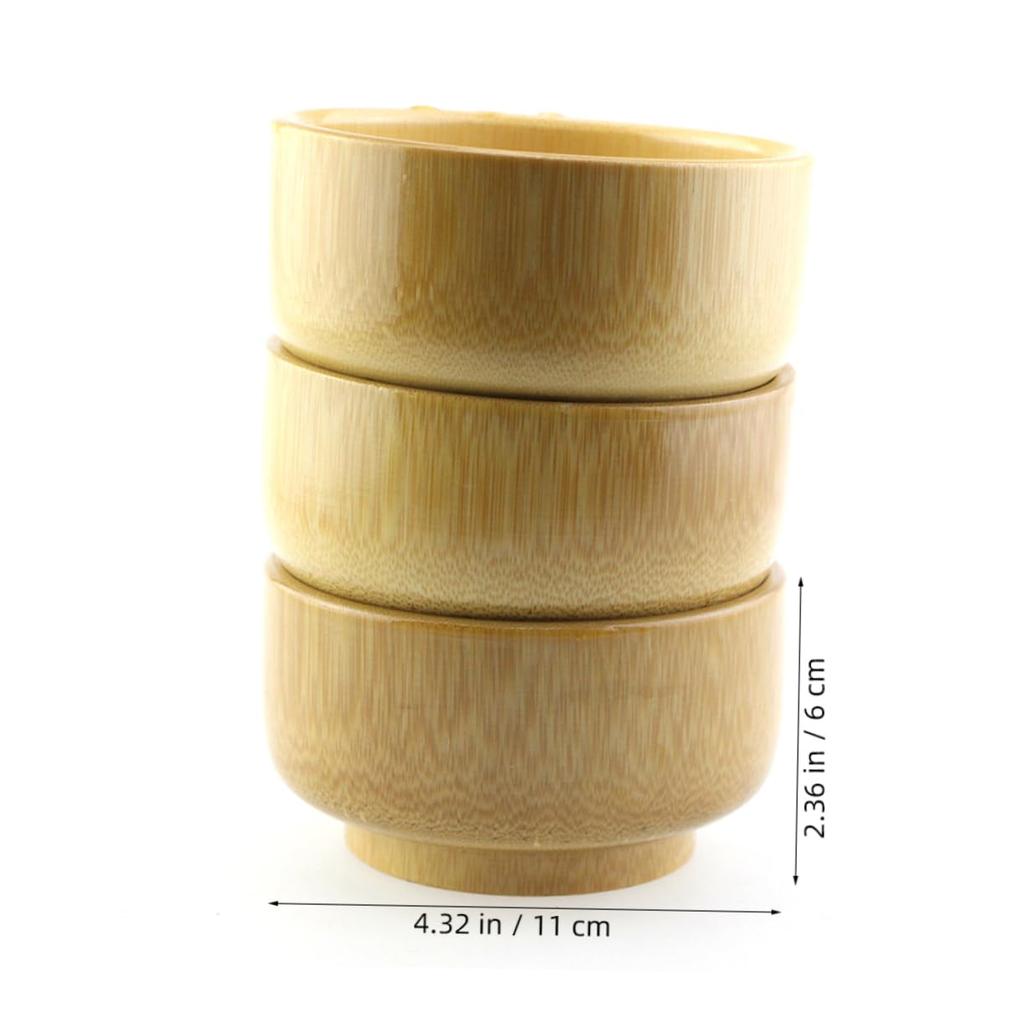 SUPVOX Drewniana Miseczka na Pędzel do Golenia Bambusowy Kubek na Mydło do Golenia Pojemnik do Mycia Twarzy