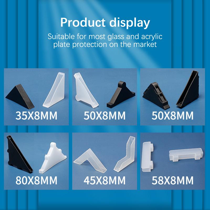 10Pcs Tempered Glass Corner Protector Anti-Collision Lens Acrylic Corner Wrap