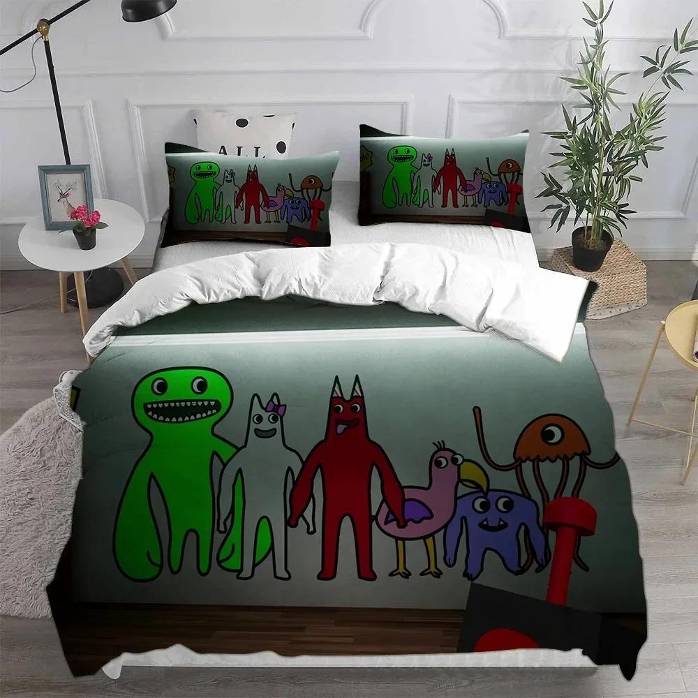 3D Game Garten Of Banban Printed Bed Set Duvet Cover Pillowcase Bedding Set Bed Linen Sheet Quilt Cover Full Queen King Size