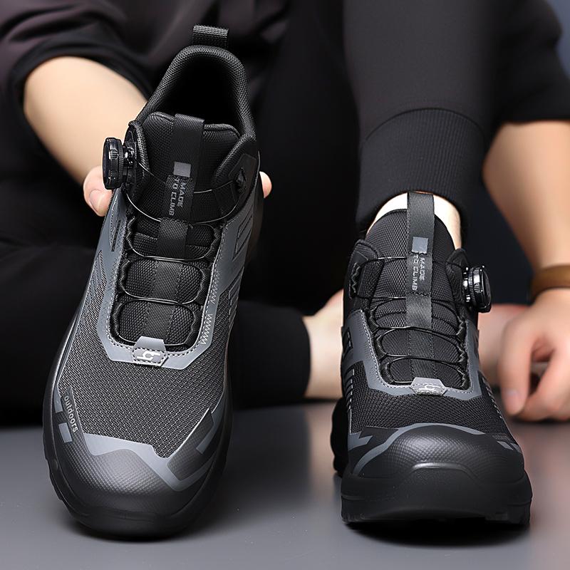 Leisure Walking Outdoor Sports Shoes, Anti Slip, Lightweight, Fashionable, Versatile Shoes, Round Toe Outdoor Shoes, Solid Color