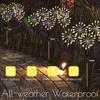Solar Garden Lights Twinkling Firework Lights with 2 Modes 60LED Waterproof Solar-Powered Lamp for Outside Yard Pathway Decor