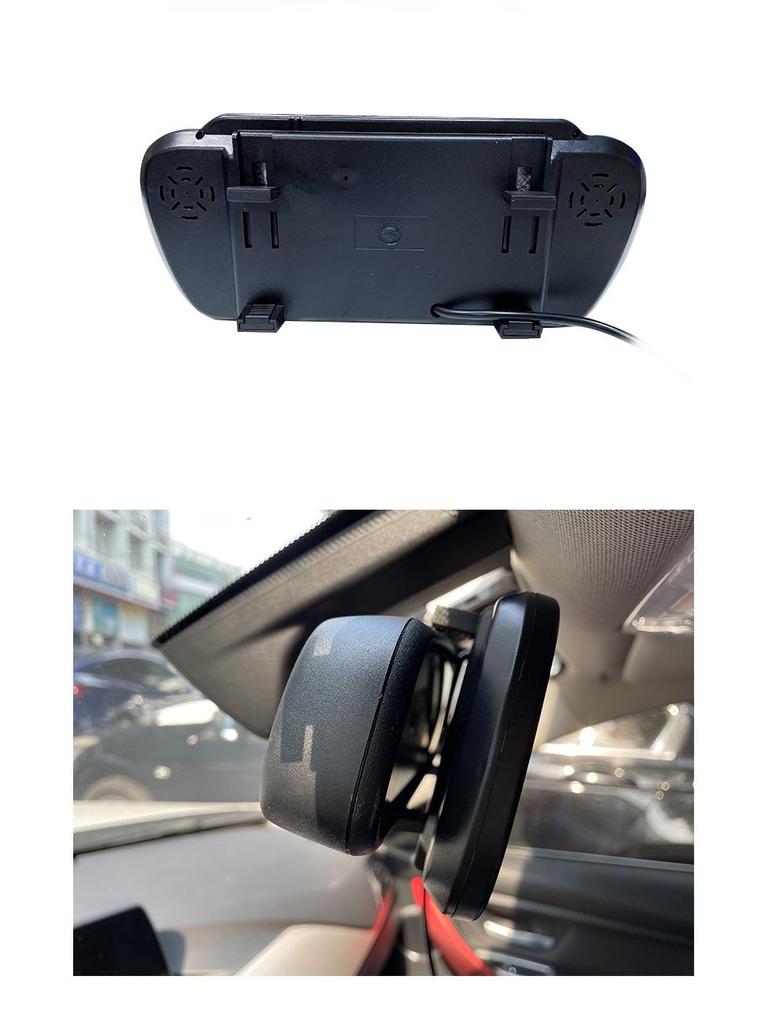 7-calowy monitor w lusterku wstecznym z krótką tablicą rejestracyjną i 7 światłami podczerwieni – bezprzewodowa kamera cofania