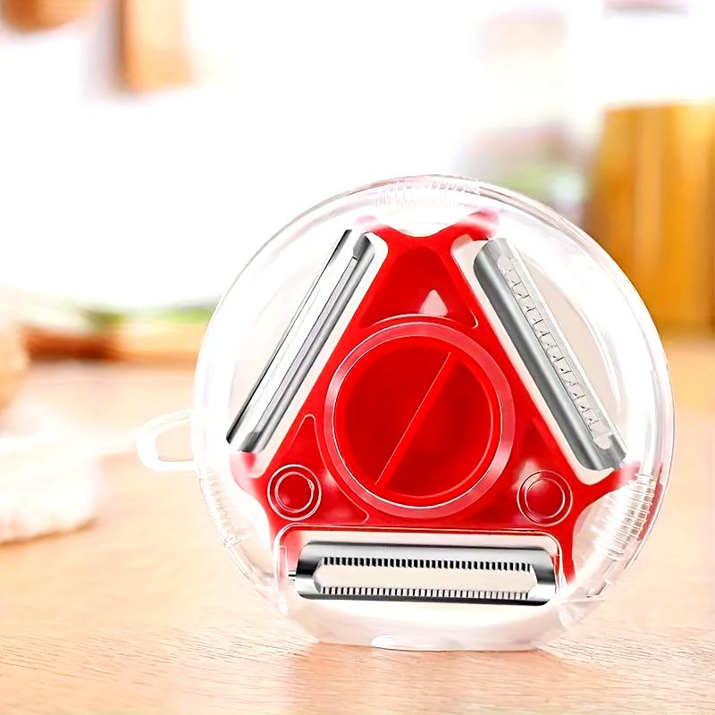 3-in-1 Stainless Steel Kitchen Gadget - Multifunctional Fruit & Vegetable Peeler, Potato Slicer, and Grater - Essential for Camping and RVs