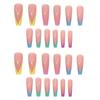 Long Ballet Color French Wear Nail Art False Nail Art Patch Nail Film Waterproof Removable Nail Film