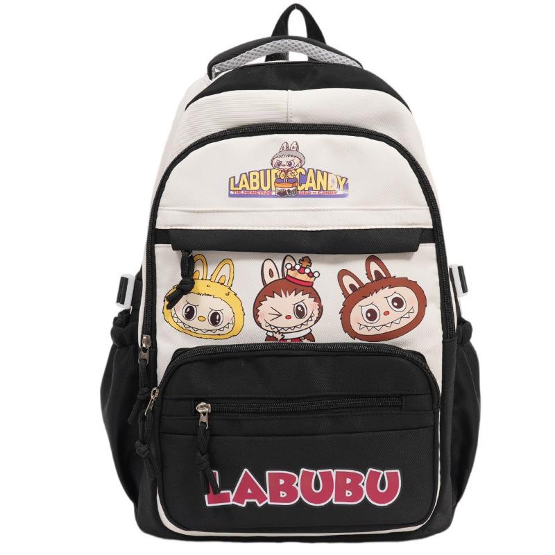 School Bag Backpack College Style Girl Vintage Middle School Student Large Capacity Travel Backpack