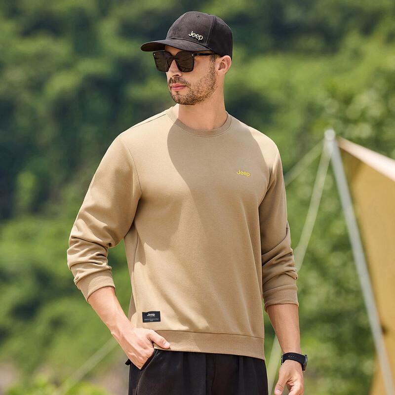 Jeep Men's Crewneck Long Sleeve Casual Sweatshirt