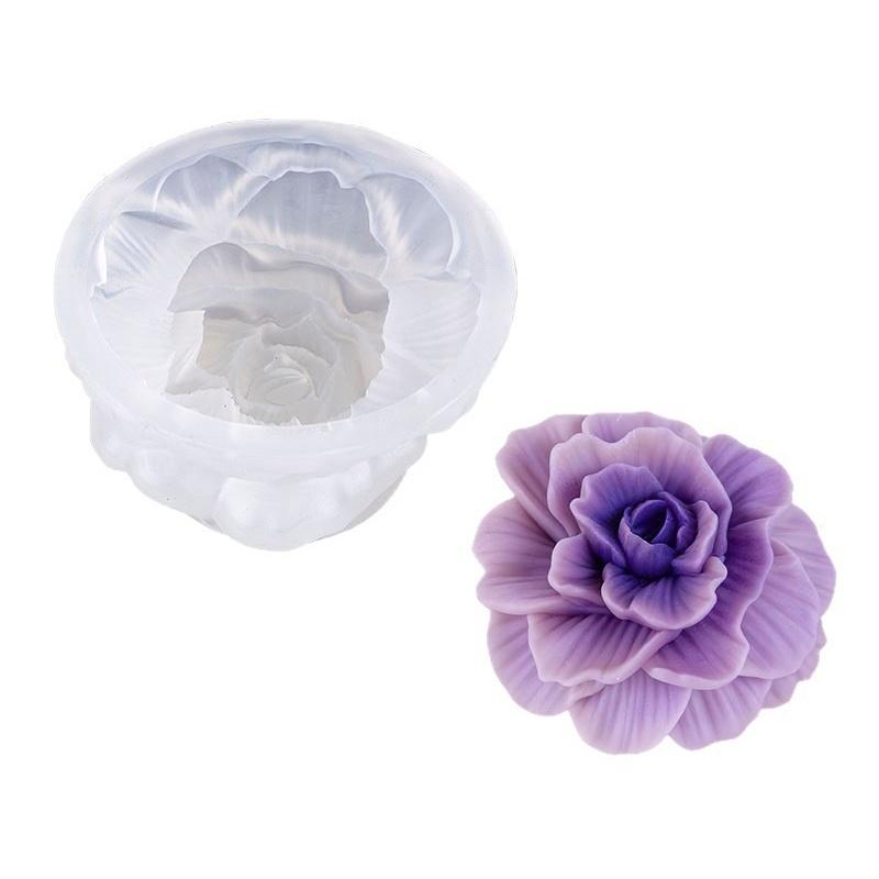 Силиконовые формы для цветов Антипригарная поверхность Многоразовый дизайн Для изготовления свечей Мыловарения Украшения тортов DIY проекты