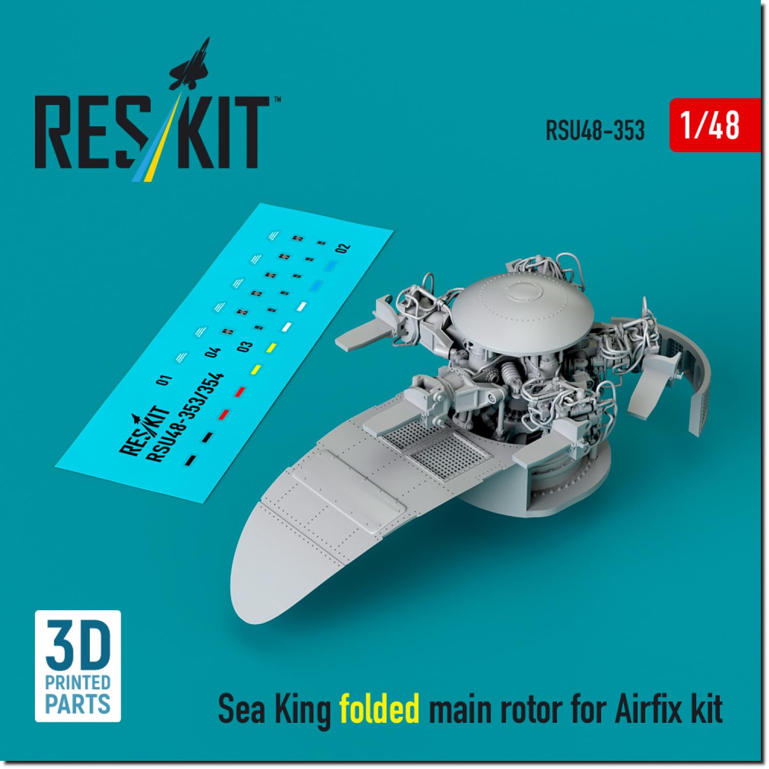 

Reskit Westland Sea King Втулка несущего винта Сложенный Пластиковые детали для сборной модели 1/48 (для Airfix) RSKU48-0353 (Самолет)