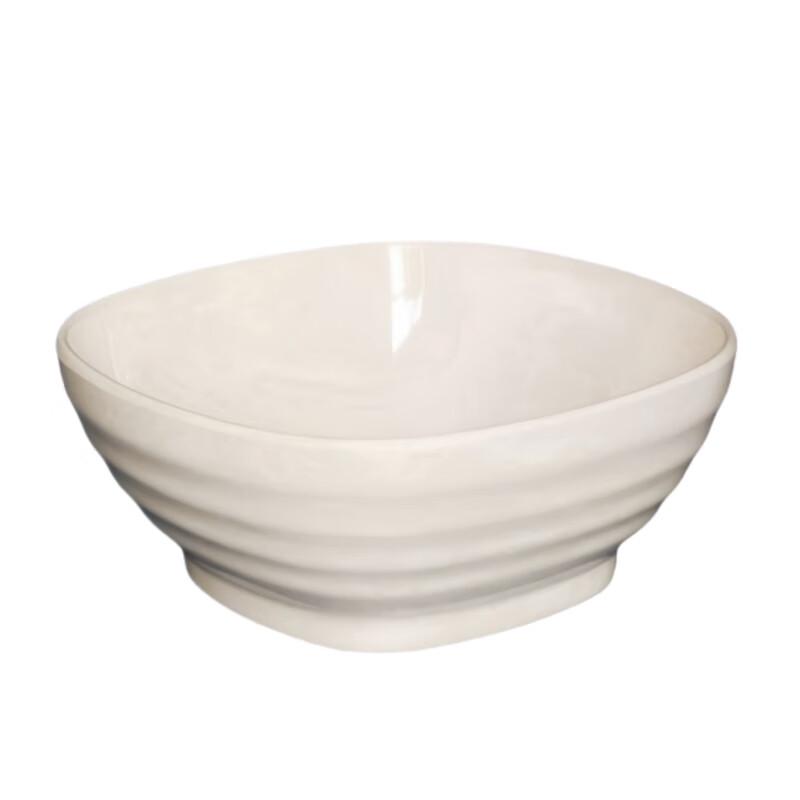 Disijio Melamine White Bowls