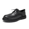 New Lace-Up Oxford Shoes Men'S Comfortable Genuine Leather British Thick-Soled Business Leather Shoes For Spring