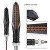 Flowing Turn Lights 12V Motorcycle 24 Leds Scanning Directonal Signal Lamp For Honda Chopper Kawasaki Yamaha Ducati Buell