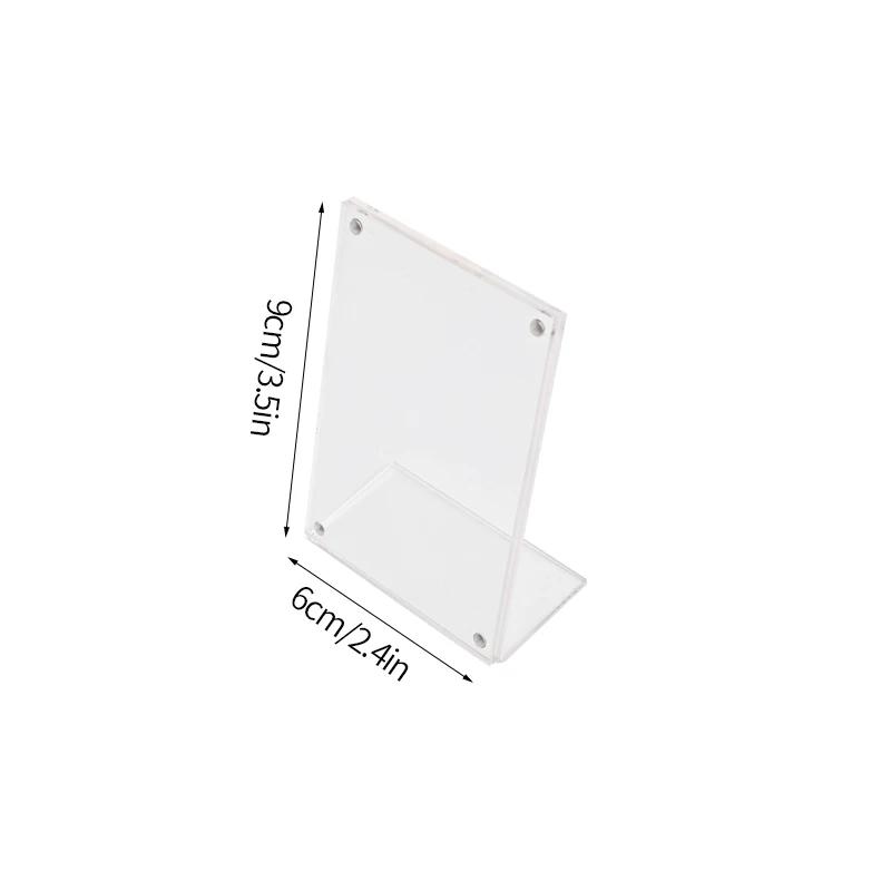 Acrylic Photo Frame Transparent Magnetic Picture Frame Kpop Photocard Holder Cadre Photo Idol Card Display Stand Room Decor
