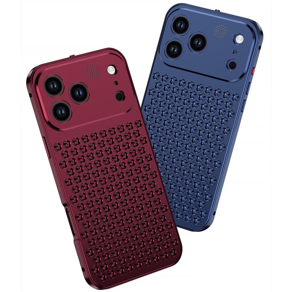 iPhone 18 Pro/Pro Max Aromatherapy Heat Dissipation Metal Snap-On Case