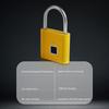 Keyless Smart Padlock Waterproof Electronic Door Lock Portable Fingerprint Lock  Cabinet