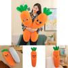 Ultra Soft Carrot Plush Body Pillow Huggable Stuffed Toy Adorable Bed Cushion