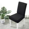 Universal Jacquard Chair Cover Stretch Solid Color Chair Covers Dining Room Wedding Hotel Banquet Home Decor Washable Seat Case
