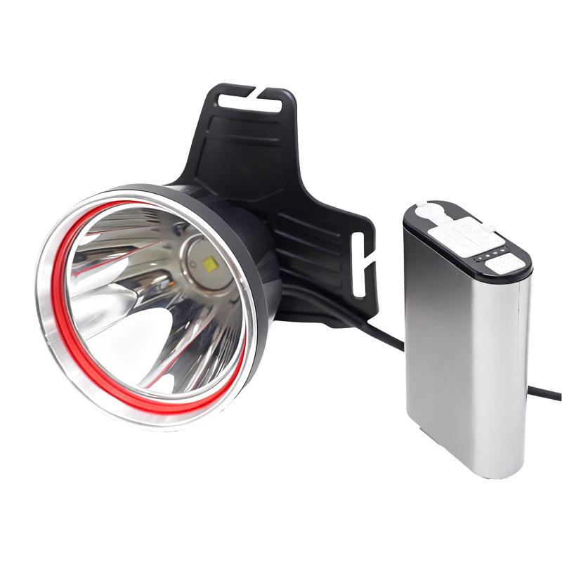 Multi-Function LED Headlamp with Hand Wave Activation for Caving, Patrol, Night Riding, and Fishing; Long Battery Life.