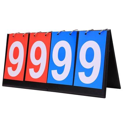Braheart Easy To Suitable for Various Table Tennis 4-Digit Scoreboard, Foldable, Waterproof, Portable, Read, Sports, Baseball, Soccer, Basketball,