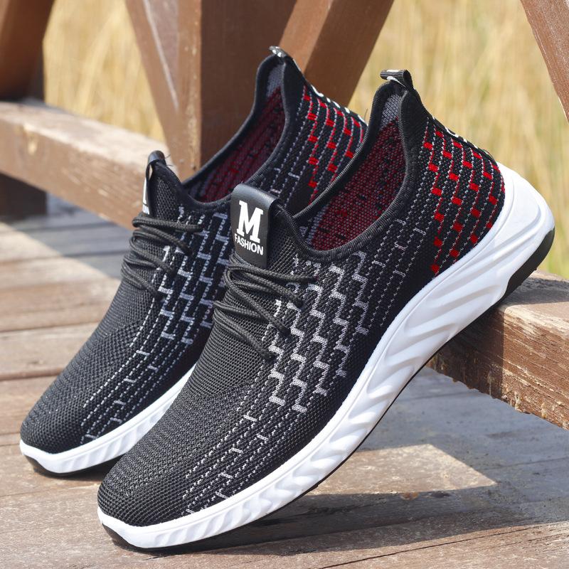 

Shoes Men s clearance processing One-pedal casual work shoes Old Beijing cloth shoes Summer sports fly-woven mesh shoes 39