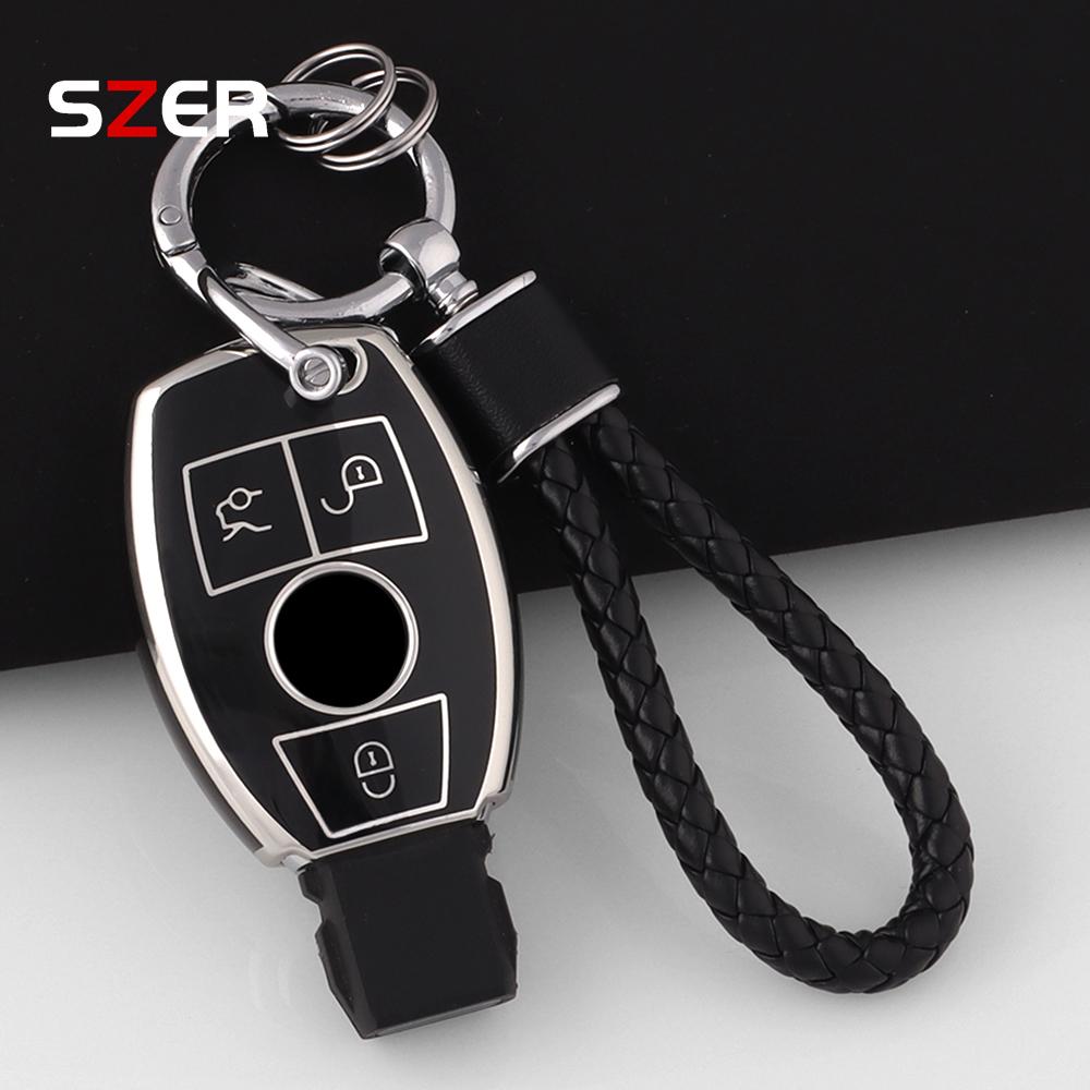 TPU Car Remote Key Case Cover Shell Holder Fob For Mercedes Benz A C E S G Class GLA CLA GLK ML GLC CLS W204 W176 W212 W463 W205 SL6