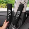 2pcs Car Shoulder Cover Rose Shoulder Cover Soft and Comfortable Car Interior Accessories