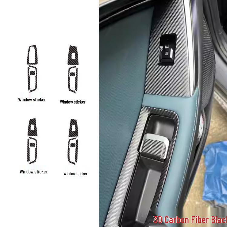 23 MG 7 Center Console Carbon Fiber Sticker for Interior Modification and Gear Protection