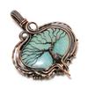 Amazonite Pendant, 999 Copper Wire Wrapped Pendant Handmade Gemstone Jewelry, Gifts For Wife Brand New Pendant