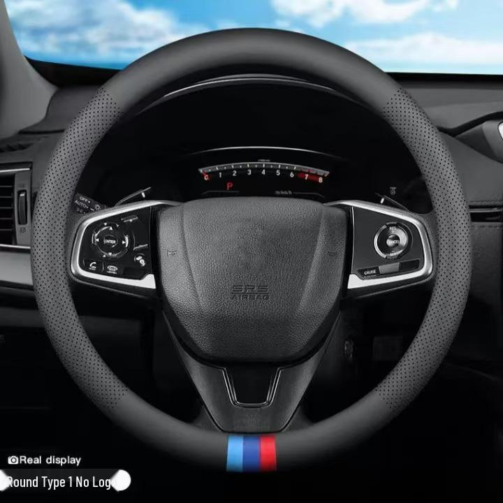 Nappa Leather Ultra-Thin Breathable Steering Wheel Cover for Mercedes C260L/E300L/GLC300L/GLB20