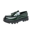 Foreign Trade Tassel Loafers Men's 2025 Spring and Autumn New Thick-soled British Men's Business Leisure Height-increasing Muffin Leather Shoes