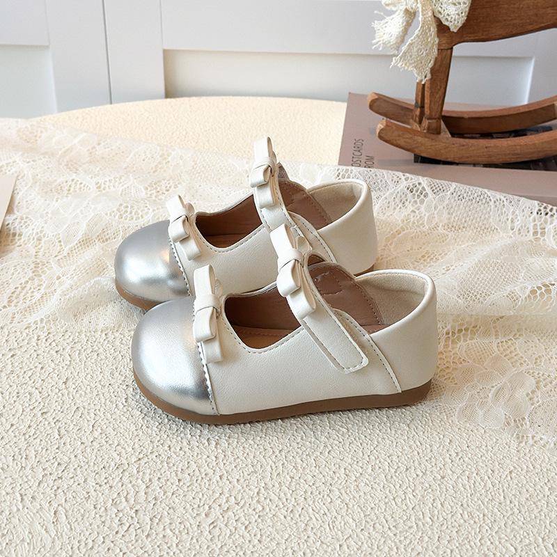 Girls' Mary Jane Leather Shoes - Spring/Autumn French & Japanese Style, Soft Sole, Toddler & Little Girl